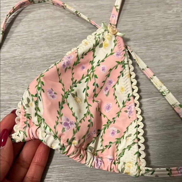 Pink and Cream Bikini Set - Picture 3 of 4